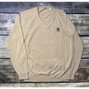 VTG Caesars Palace Sweater Mens XL Cashmerlon V-Neck Knit